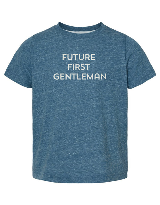 Future First Gentleman Toddler Tee - Oceanside Melange